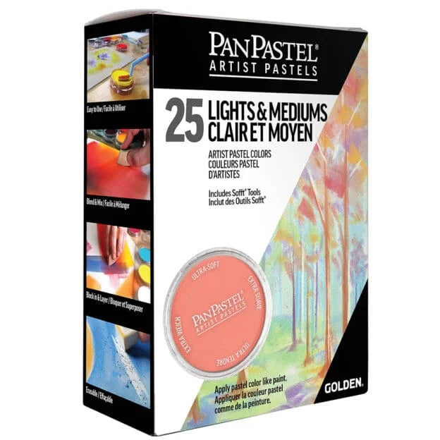 PanPastel 25 Colour Set – Light & Medium Colours