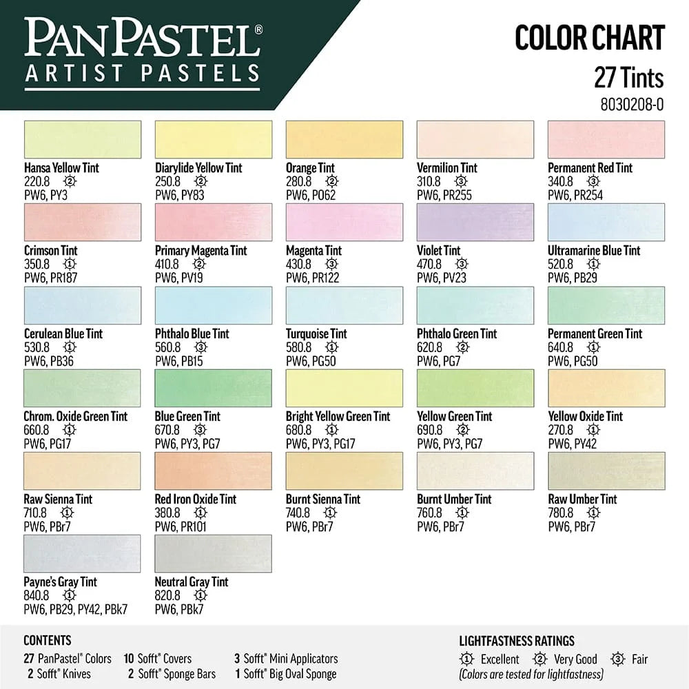 PanPastel 27 Colour Set - Tints