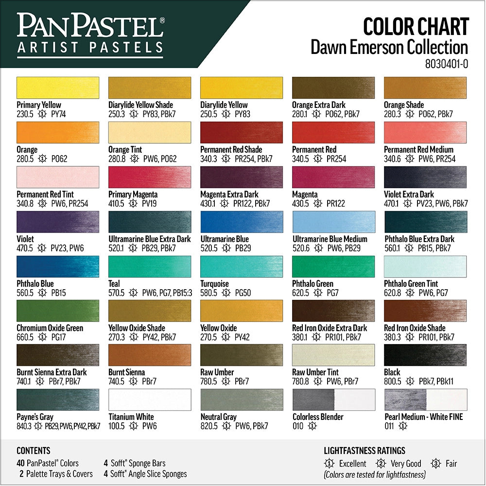 PanPastel Dawn Emerson 40 Colour Set