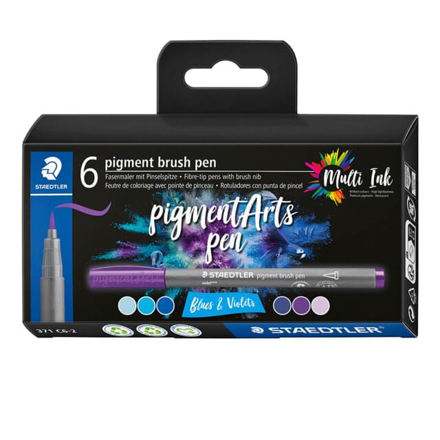 Staedtler Pigment Arts Brush Pen Sets