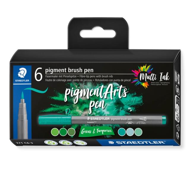Staedtler Pigment Arts Brush Pen Sets