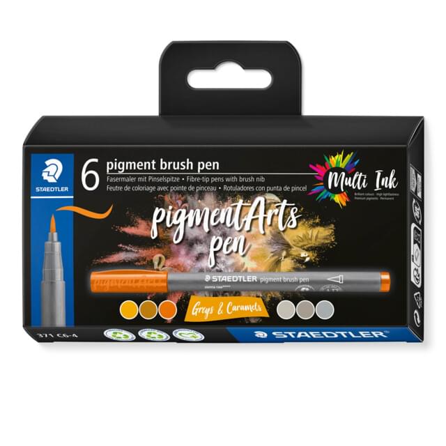 Staedtler Pigment Arts Brush Pen Sets