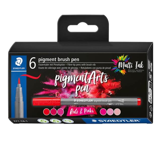 Staedtler Pigment Arts Brush Pen Sets