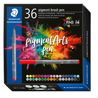 Staedtler Pigment Arts Brush Pen Sets