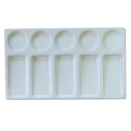 Porcelain Palette 5 Wells 5 Slants