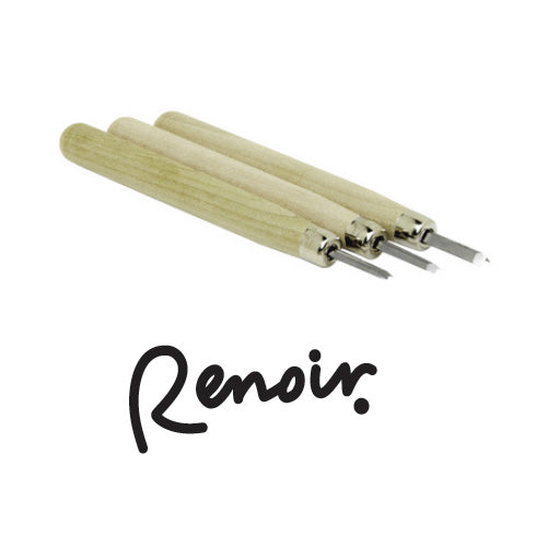 Renoir Wooden Carving Tools - 3Pk