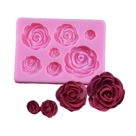 MAD 3D Silicone Rose Mold #127
