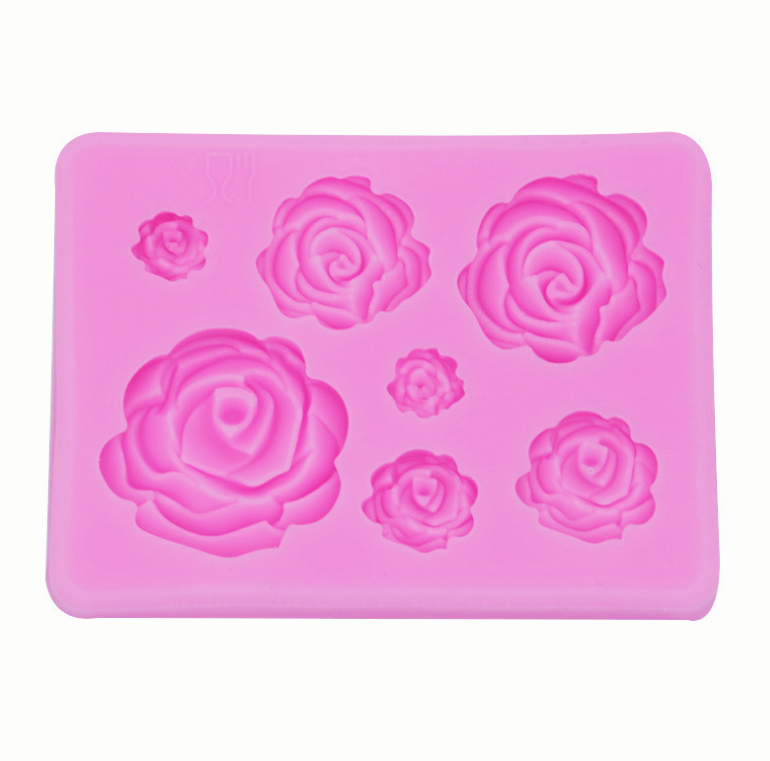 MAD 3D Silicone Rose Mold #127