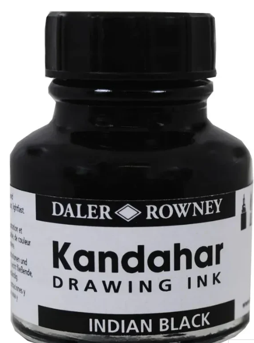 Rowney KANDAHAR Drawing Ink Indian Black