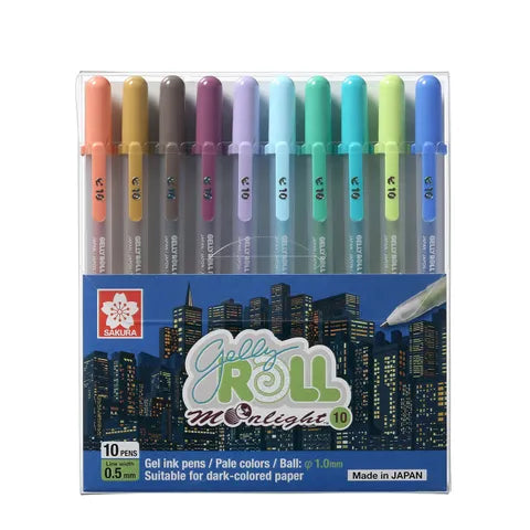 Sakura Gelly Roll Moonlight Earth Colours 10pc Set