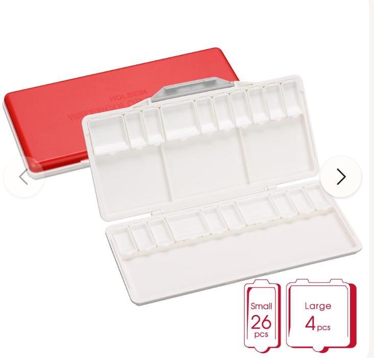 Holbein Watercolour Palette with Removable Pans