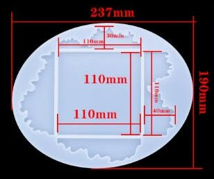 MAD Sea Wave Square Coaster Mold #102