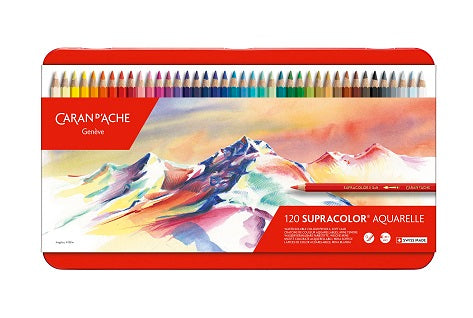 Caran d'Ache Supracolor Aquarelle Metal Tin Set of 120 (3888-420)