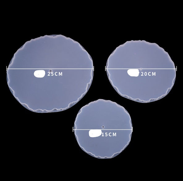 MAD Three-Layer Lace Round Tray Mold #074