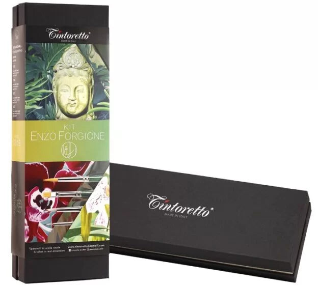Tintoretto Botanical Painting Brush Set Of 4 – Enzo Forgione
