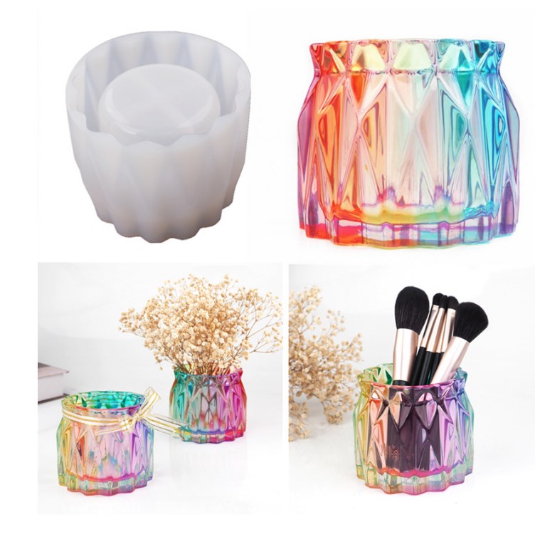 MAD Round Pen Holder / Vase Mold #121