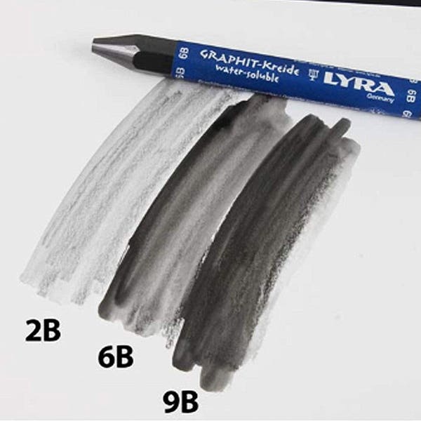 Lyra Water Soluble Graphite Crayons