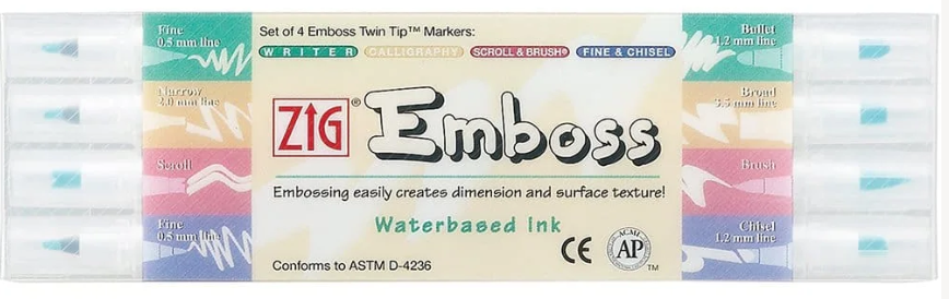 ZIG Emboss Twin Tip Markers