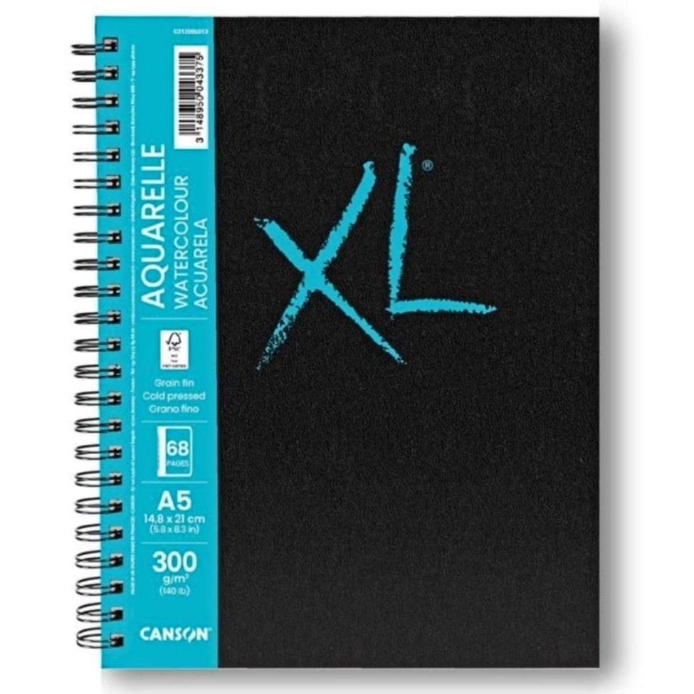 CANSON XL FILA NEW A5 - 14.8 x 21 cm (68 pages) Canson XL® Book Watercolour 300gsm