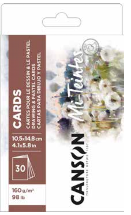 Canson Mi-Teintes Drawing & Pastel Postcard Pack x 30 160gsm