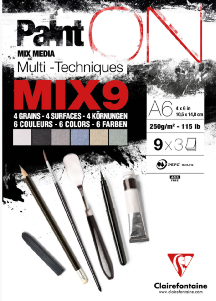 Clairefontaine Paint On Mix Media MIX 9 A6