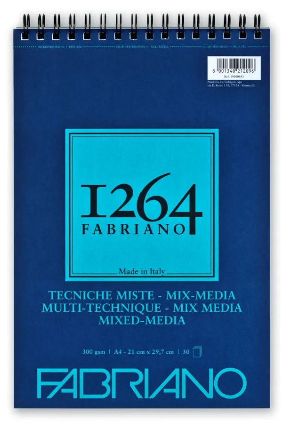 Fabriano 1264 Spiral Mixed Media Pads 300gsm