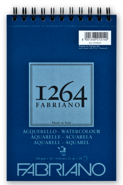 Fabriano 1264 Spiral Watercolour Pads 300gsm