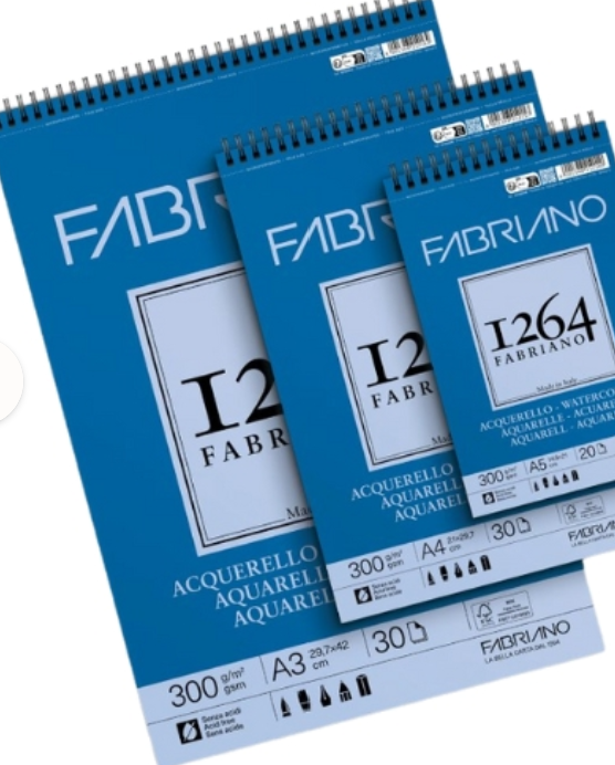 Fabriano 1264 Spiral Watercolour Pads 300gsm