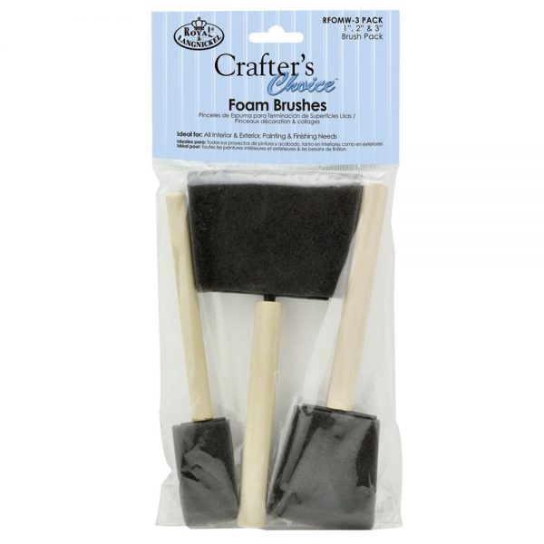 Royal Langnickel - Foam Brush Set of 3xMixed