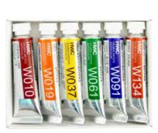 Holbein Artist Watercolour Set - Sampler 6X5ml Tubes (W491)