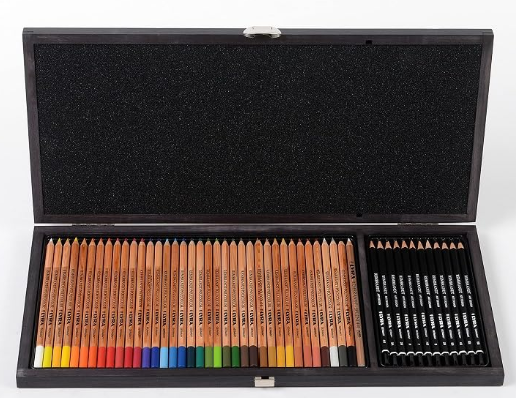 LYRA Rembrandt Polycolor & Art Design 30 pieces in Wooden Box