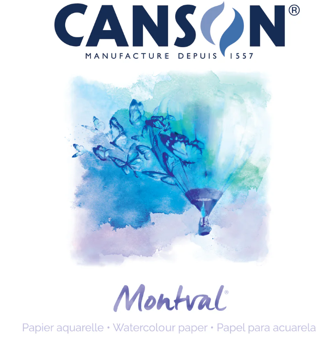 Canson Montval Watercolour Pad 300gsm A4 Cold Pressed 12 Sheet