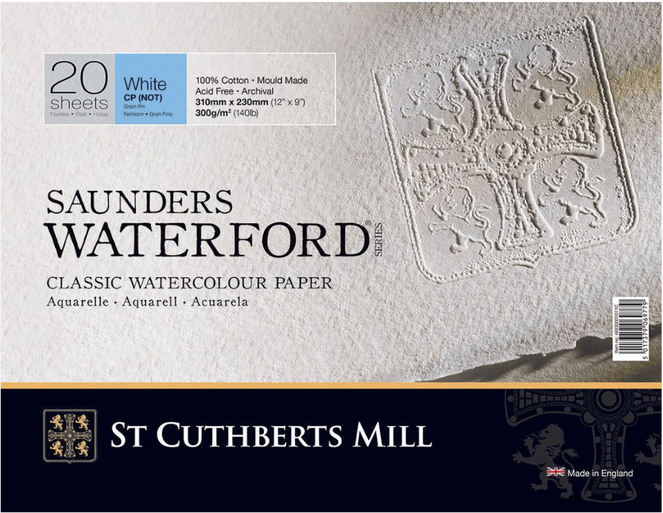 SAUNDERS SAUNDERS Cold Press / 23x31cm Saunders Waterford 300gsm Watercolour Blocks