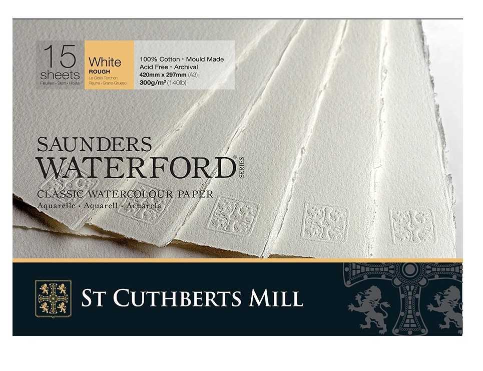 Saunders Watercolour 15 Sheet Rough Pads