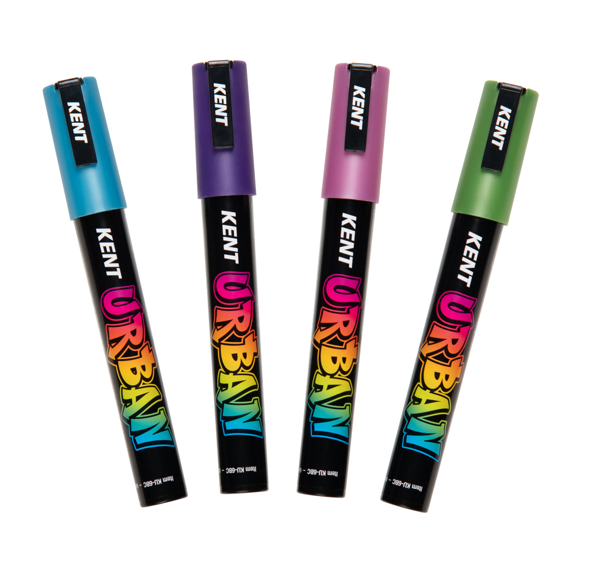 Kent Urban Acrylic Paint Markers – Medium Nib 6mm Metallic Pack 4
