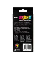 Kent Urban Acrylic Paint Markers – Fine Nib 3mm Fluoro Pack 4