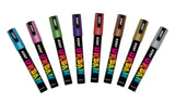 Kent Urban Acrylic Paint Markers – Fine Nib 3mm Metallic Pack 8