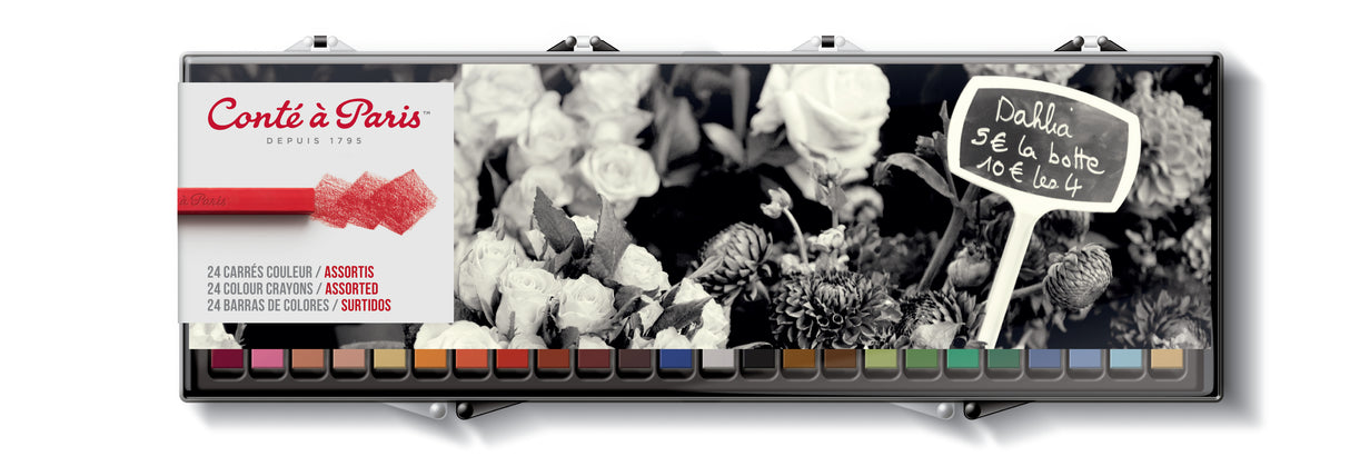Conte A Paris Carre Crayon Assorted 24 Set