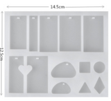MAD 13pcs Assorted Pendant Mold #101