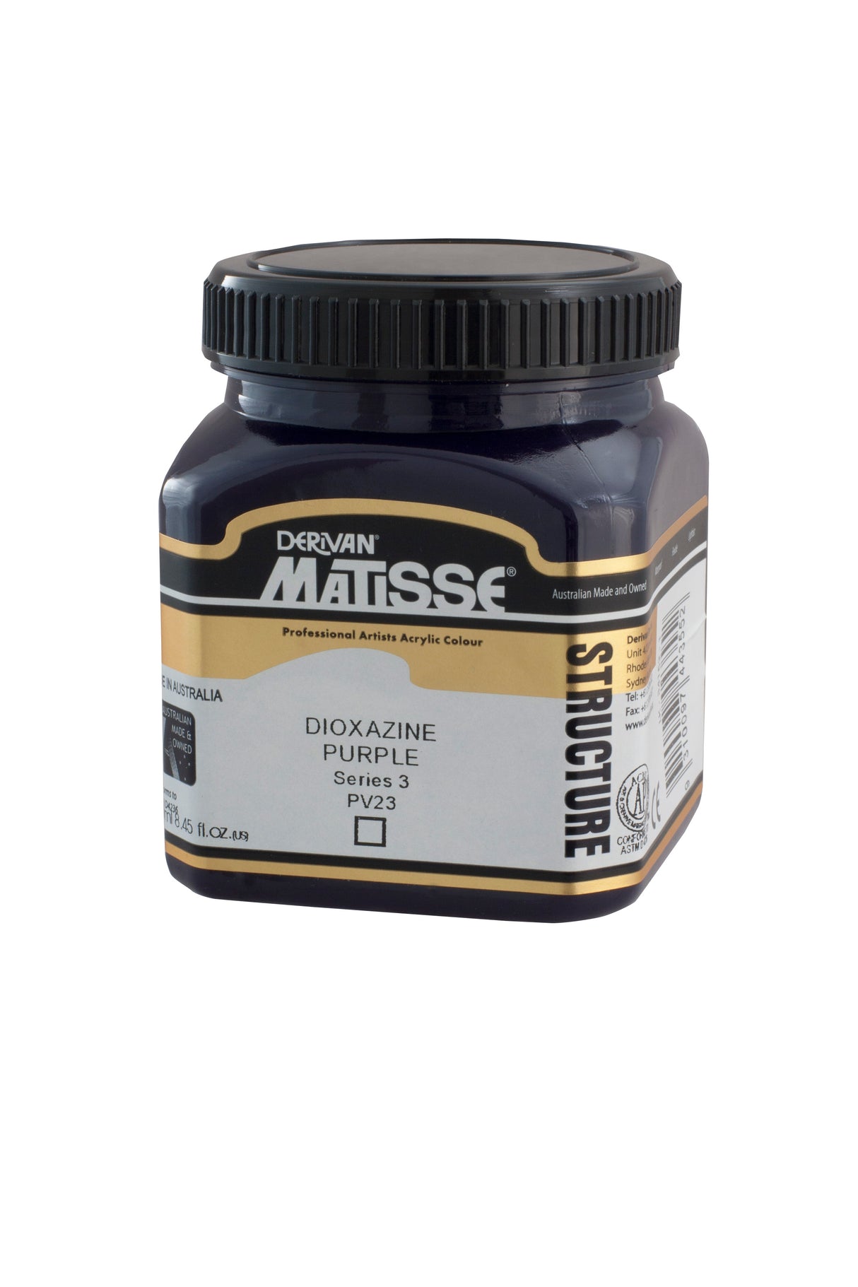 Matisse Structure Acrylic Paint 250ml Tube - Color - DIOXAZIE PURPLE SERIES 3
