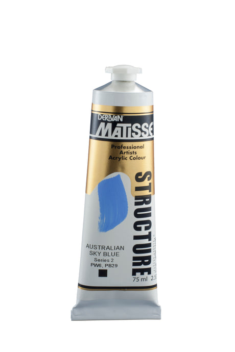 Matisse Structure Acrylic Paint 75ml Tube - Color - AUSTRALIAN SKY BLUE SERIES 2