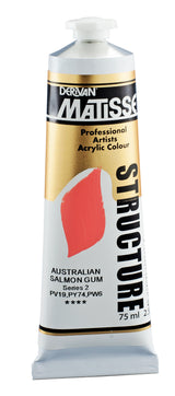 Matisse Structure Acrylic Paint 75ml Tube - Color - AUSTRALIAN SALMON GUM SERIES 2