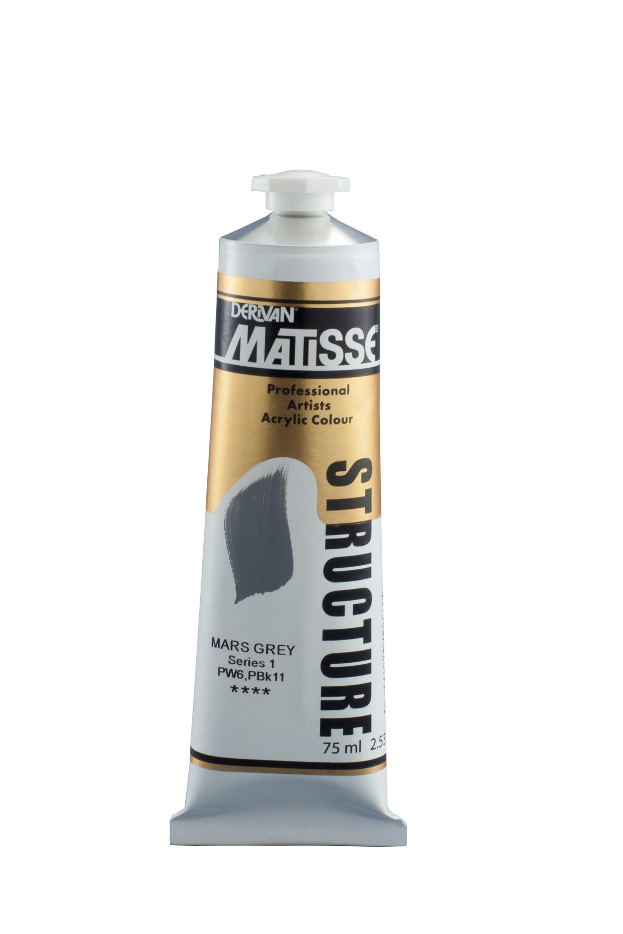 Matisse Structure Acrylic Paint 75ml Tube - Color - MARS GREY SERIES 1