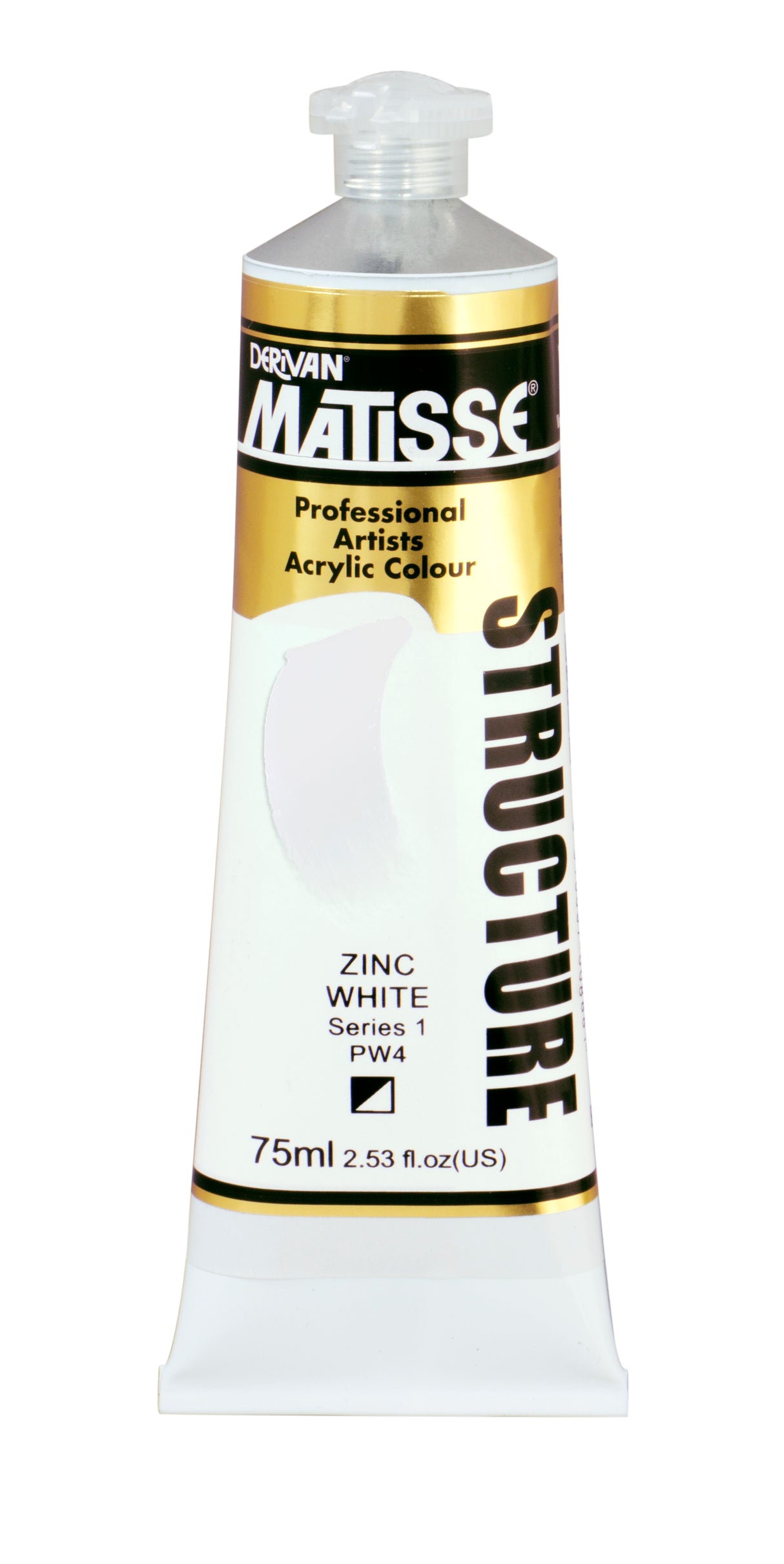 Matisse Structure Acrylic Paint 75ml Tube - Color - ZINC WHITE SERIES 1
