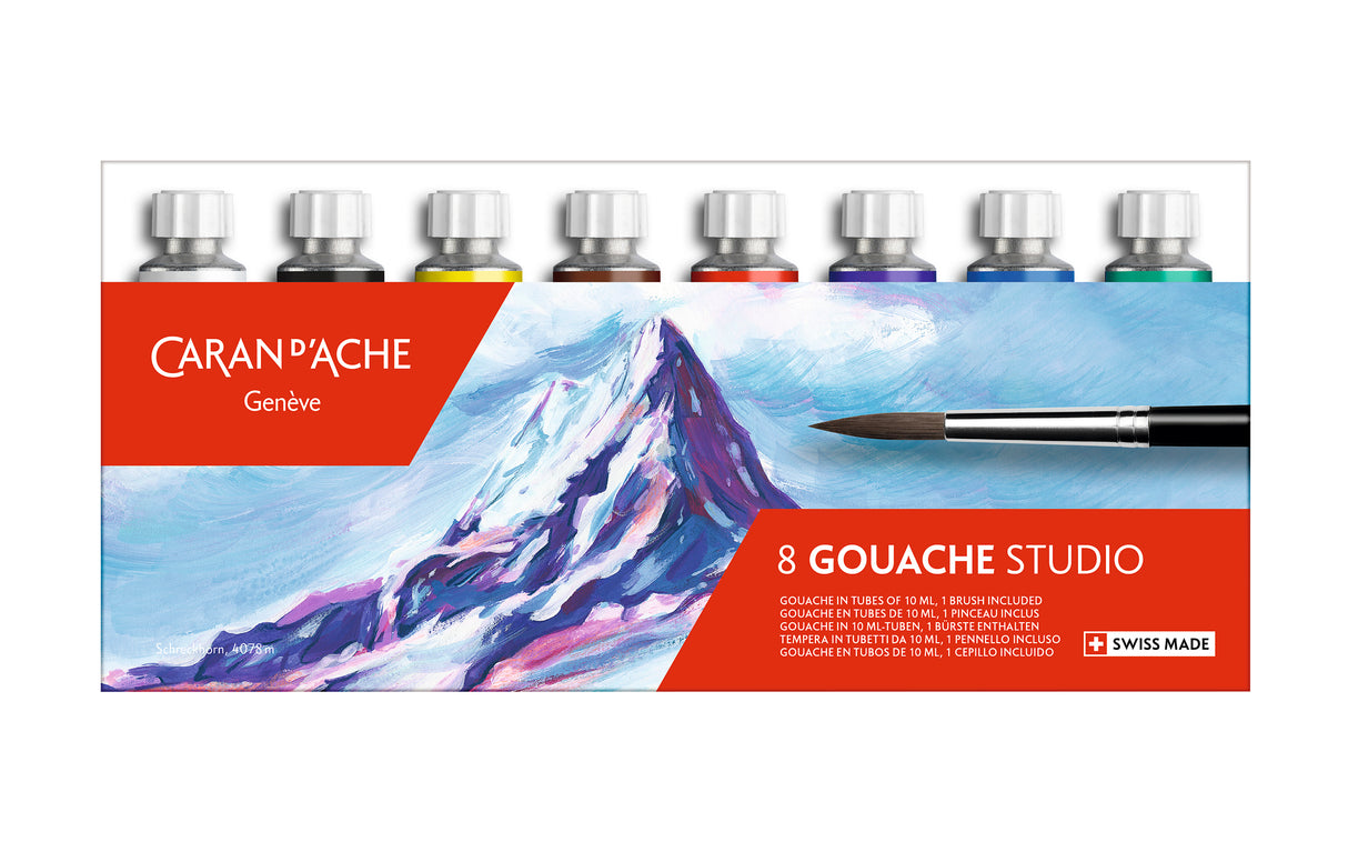 Caran d'Ache Gouache Studio 10ml Tube Set of 8