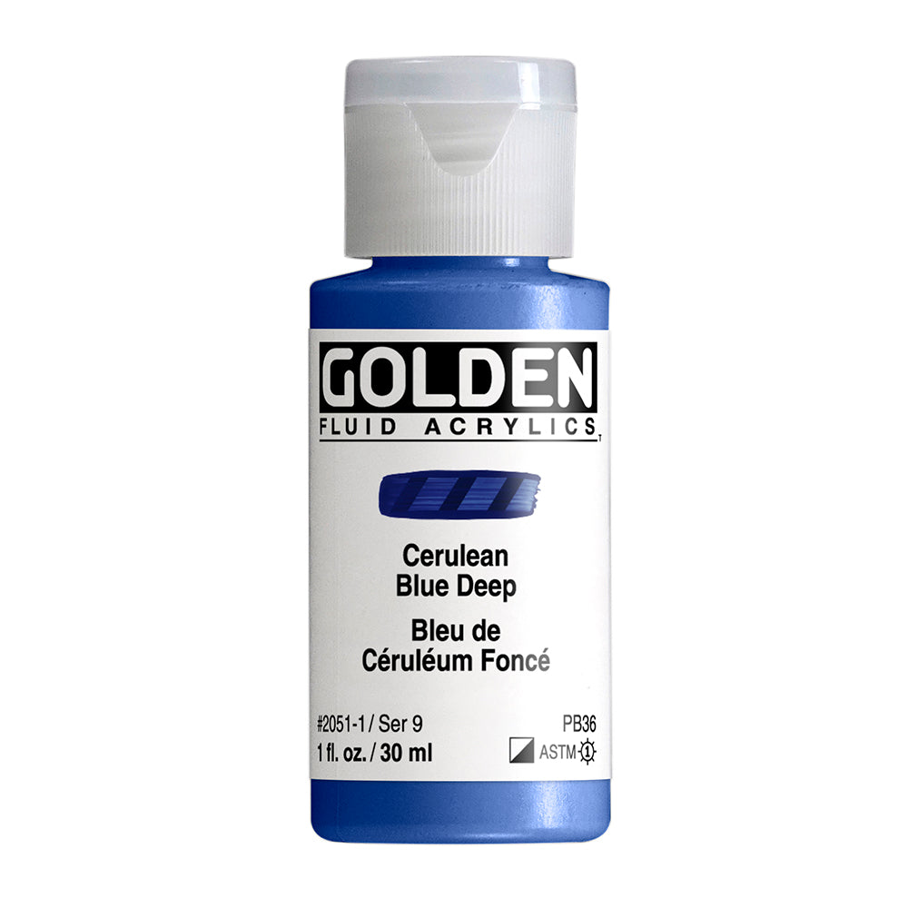Golden Fluid Acrylic Paint 30ml Bottles