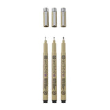 Sakura Pigma Micron Pen Black 3 Set (08,10,12)