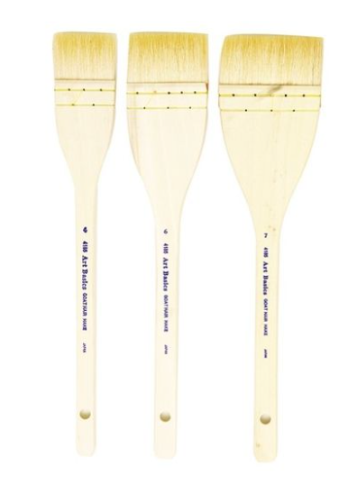 4185 Art Basics Goat Hair Hake Brushes