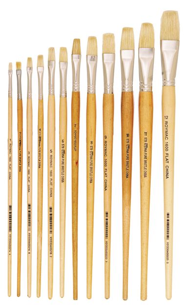 579F Hog Bristle Flat Brushes