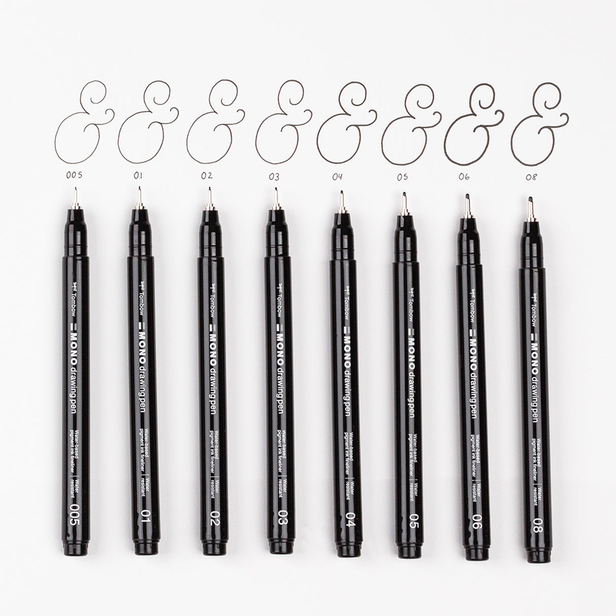 Tombow MONO Fineliner Drawing Pens